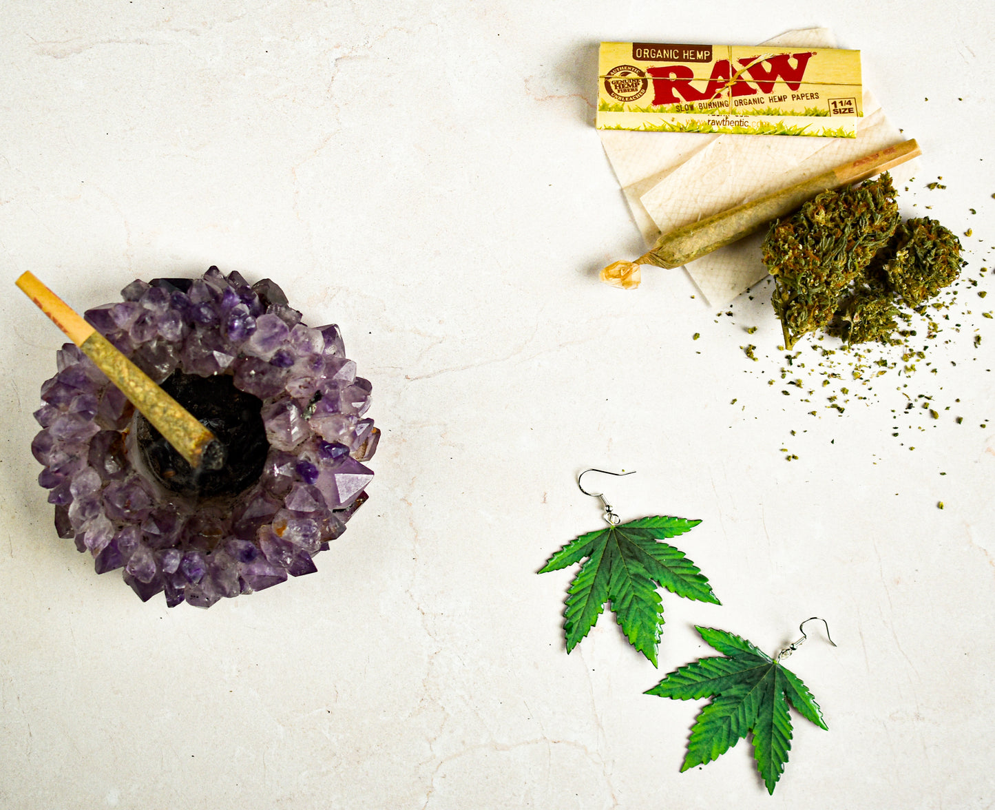 Marijuana Leaf JUMBO Plant Earrings | Pot Leaf Earrings | 420 Earrings | Cannabis Earrings