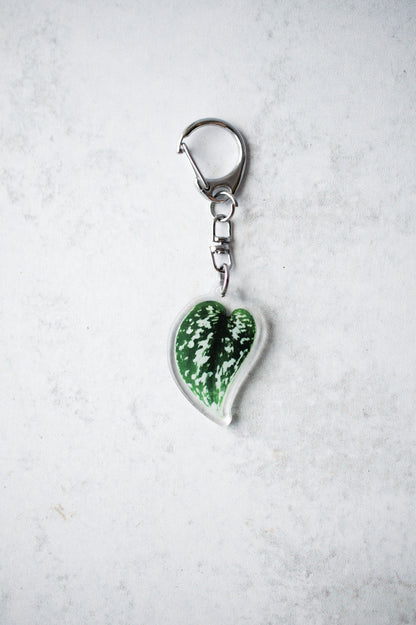 NEW Acrylic Mini Leaf Keychains