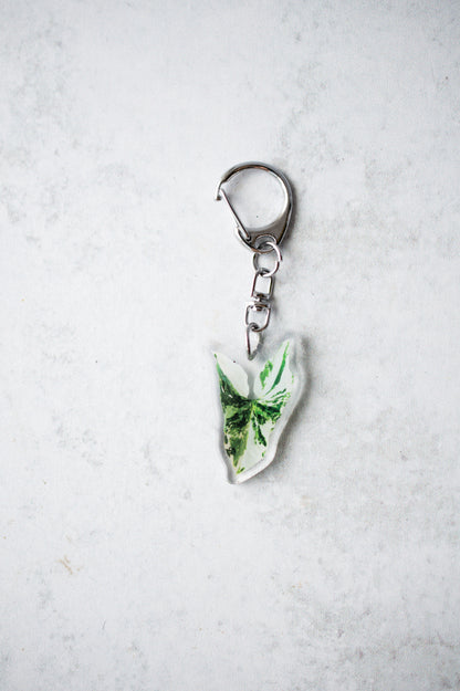 NEW Acrylic Mini Leaf Keychains