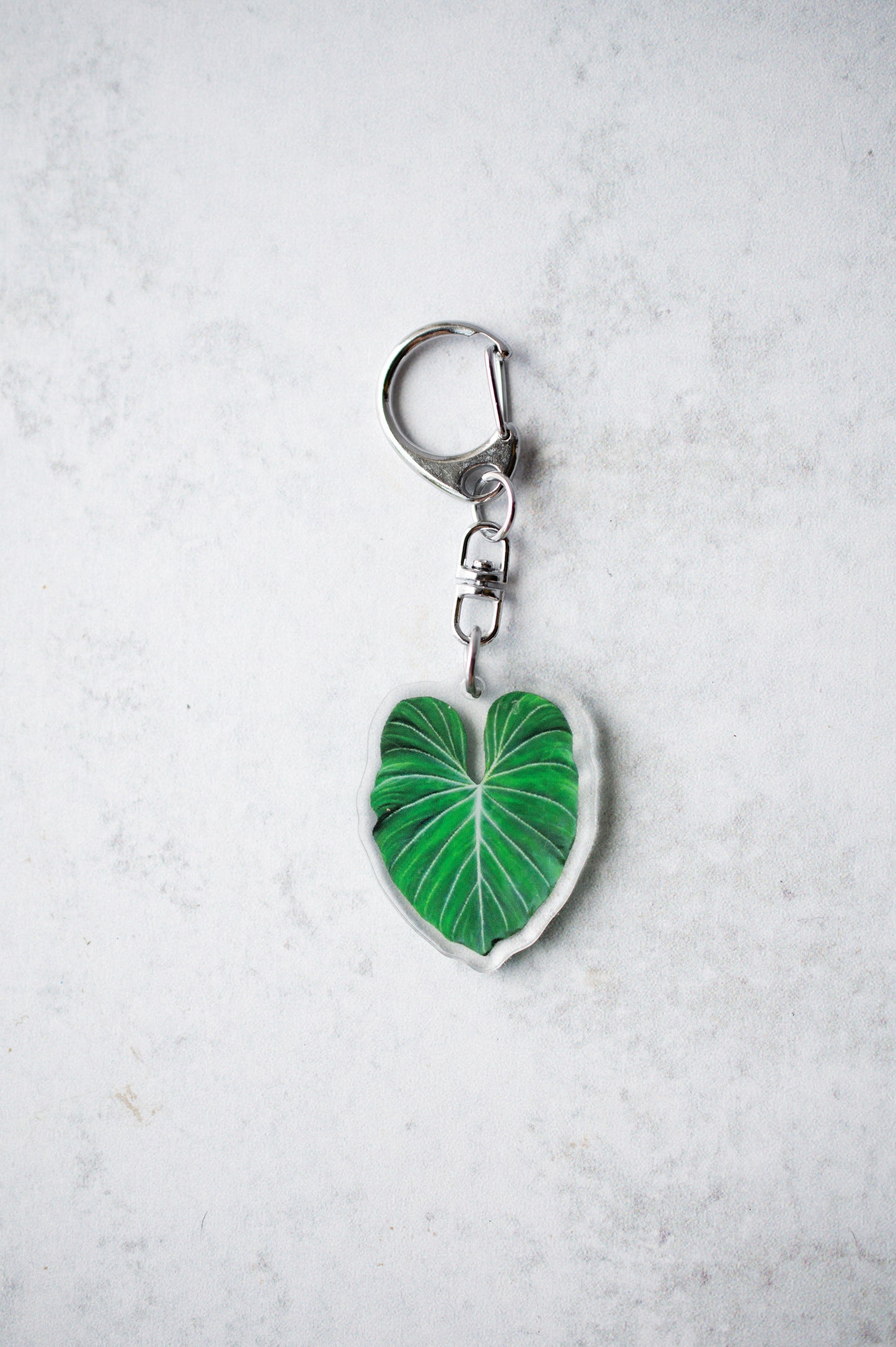 NEW Acrylic Mini Leaf Keychains