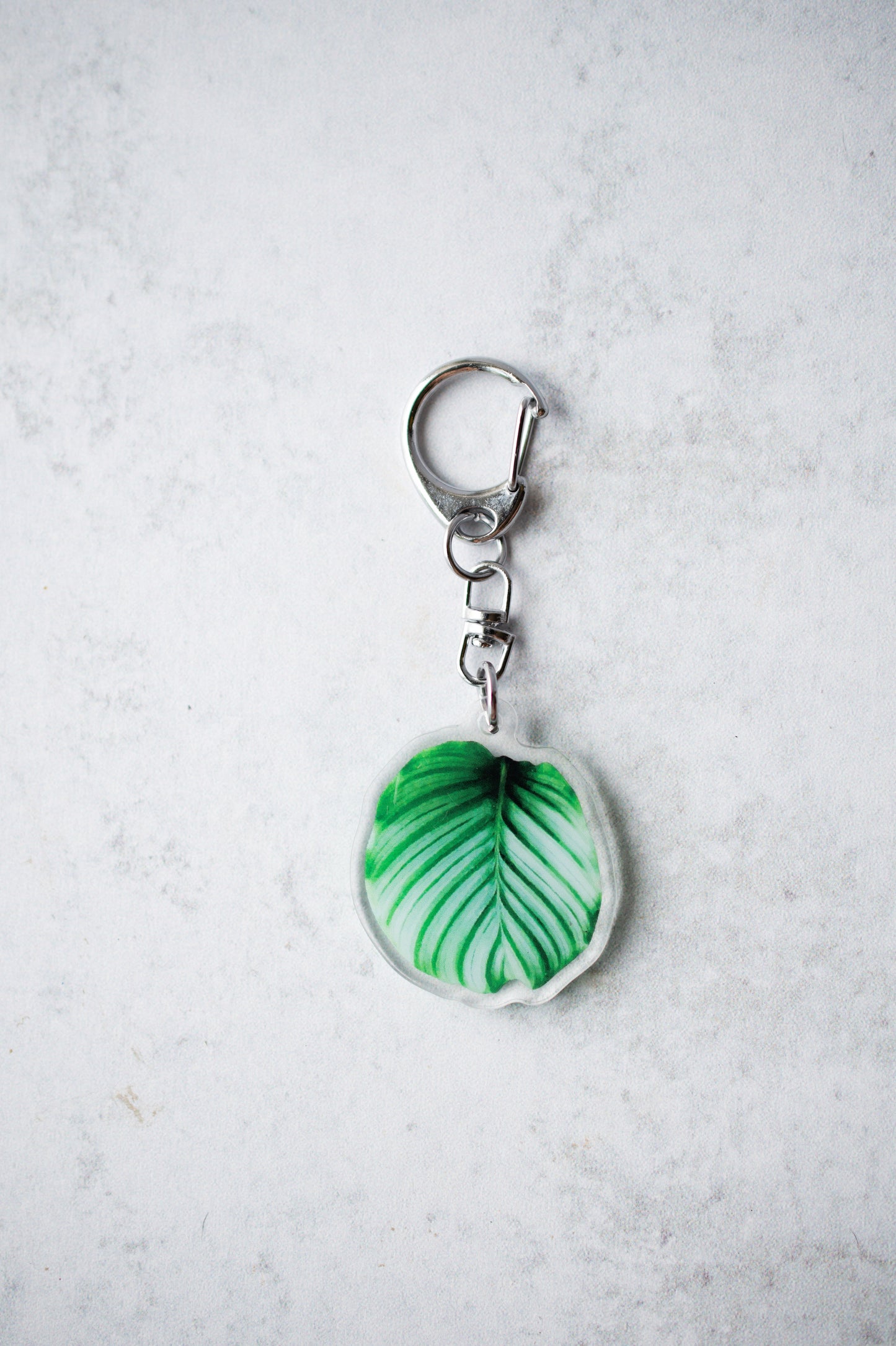 NEW Acrylic Mini Leaf Keychains