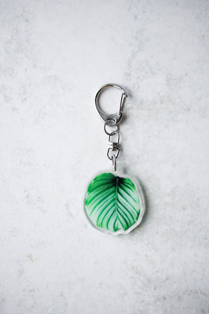 NEW Acrylic Mini Leaf Keychains