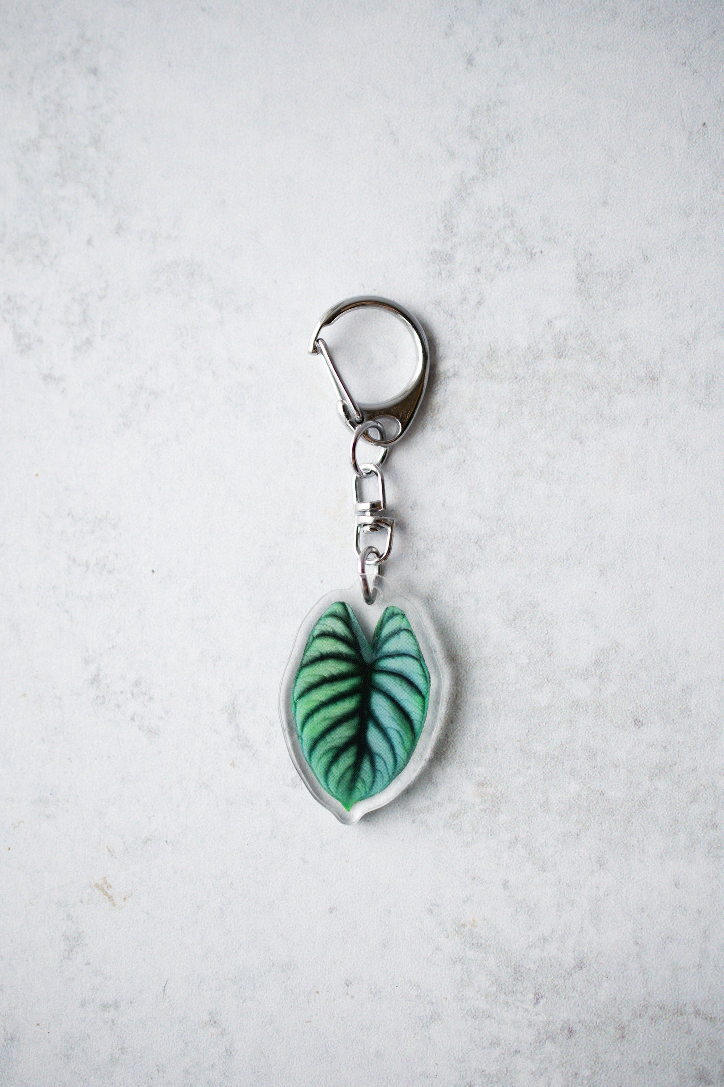 NEW Acrylic Mini Leaf Keychains