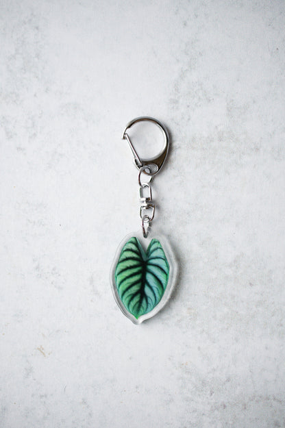 NEW Acrylic Mini Leaf Keychains