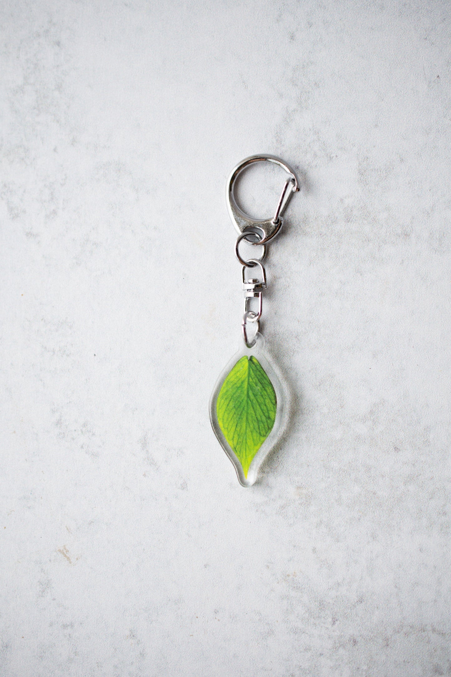 NEW Acrylic Mini Leaf Keychains