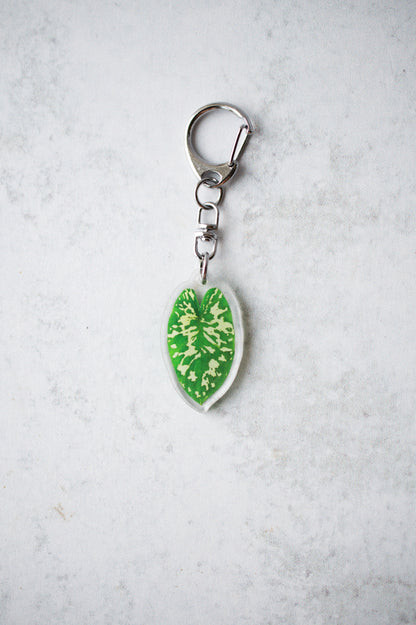 NEW Acrylic Mini Leaf Keychains