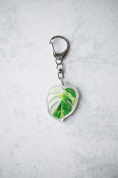 NEW Acrylic Mini Leaf Keychains