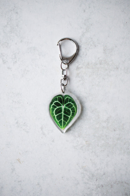 NEW Acrylic Mini Leaf Keychains