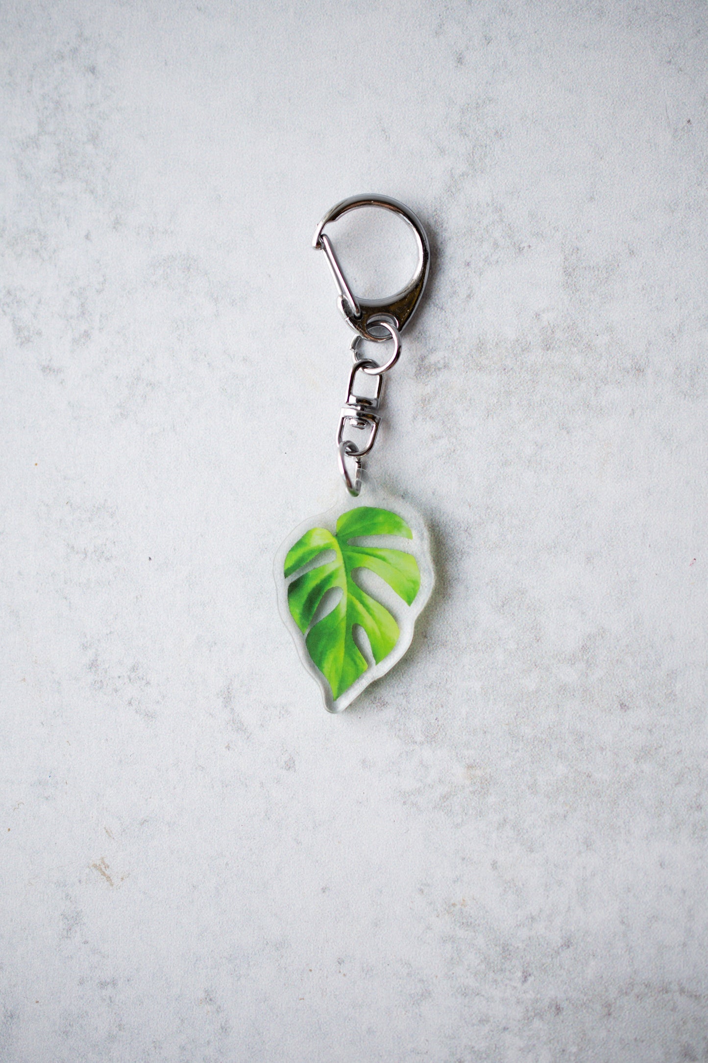 NEW Acrylic Mini Leaf Keychains
