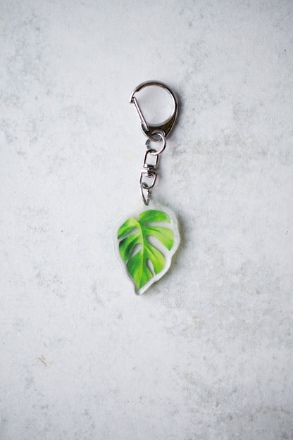 NEW Acrylic Mini Leaf Keychains