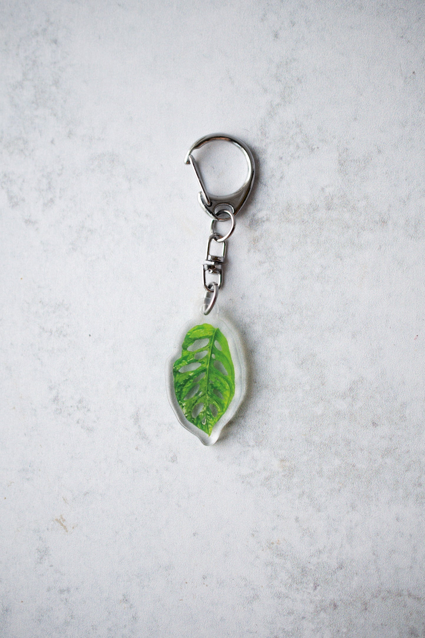 NEW Acrylic Mini Leaf Keychains