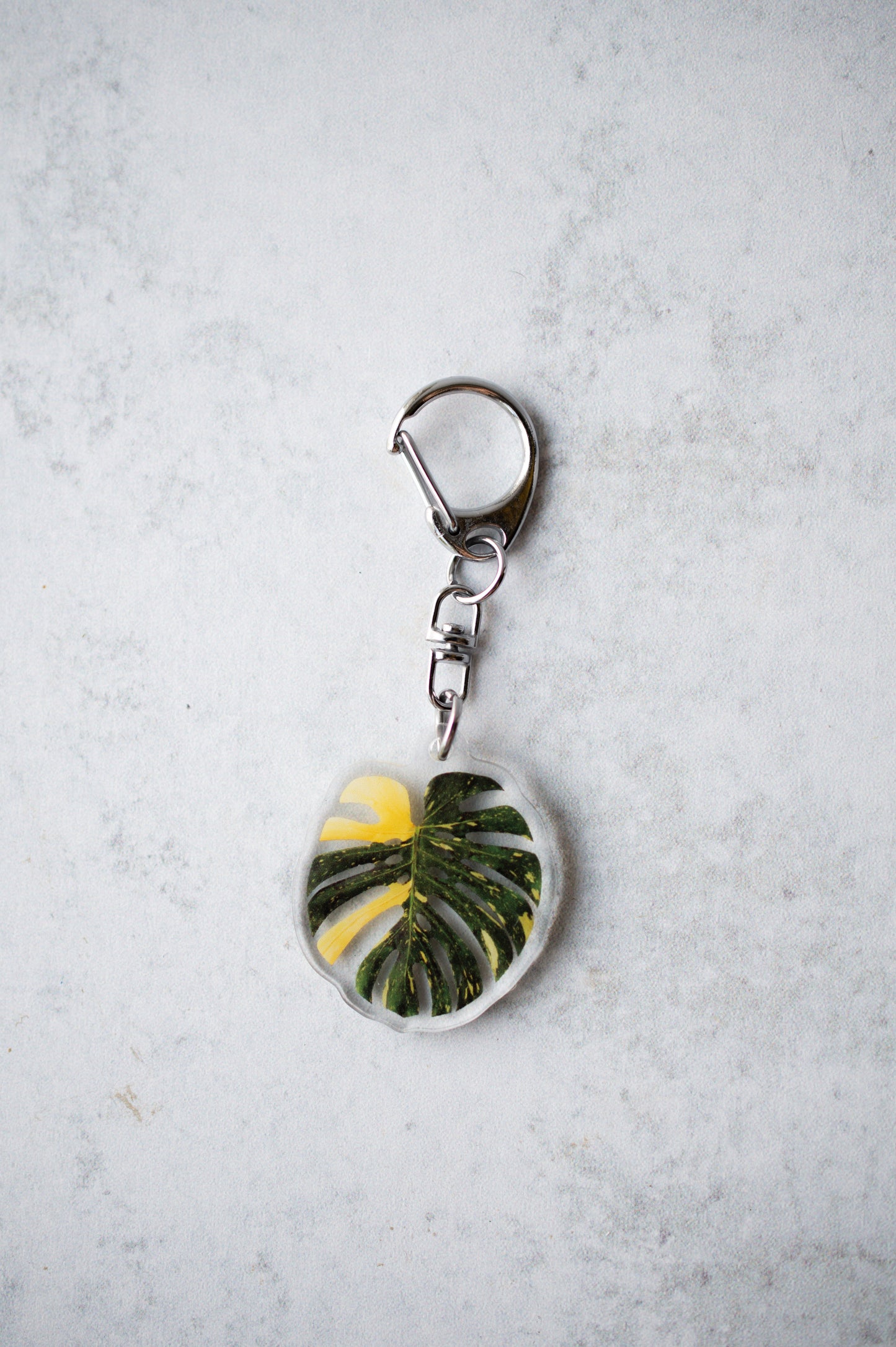 NEW Acrylic Mini Leaf Keychains