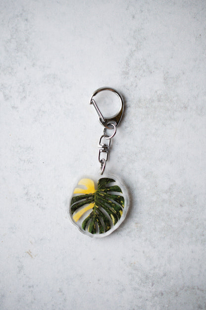 NEW Acrylic Mini Leaf Keychains