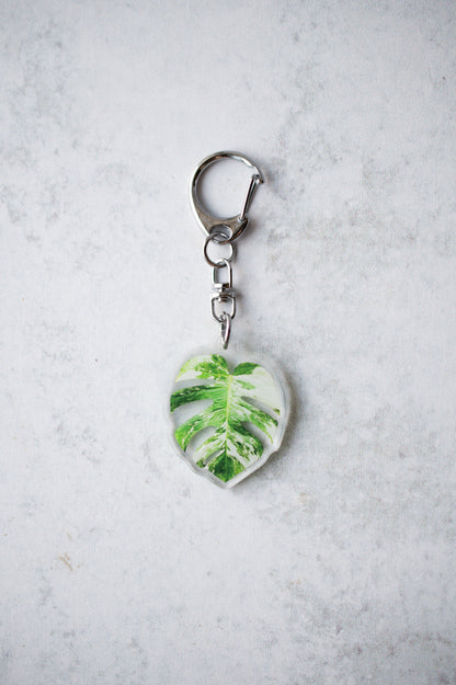 NEW Acrylic Mini Leaf Keychains