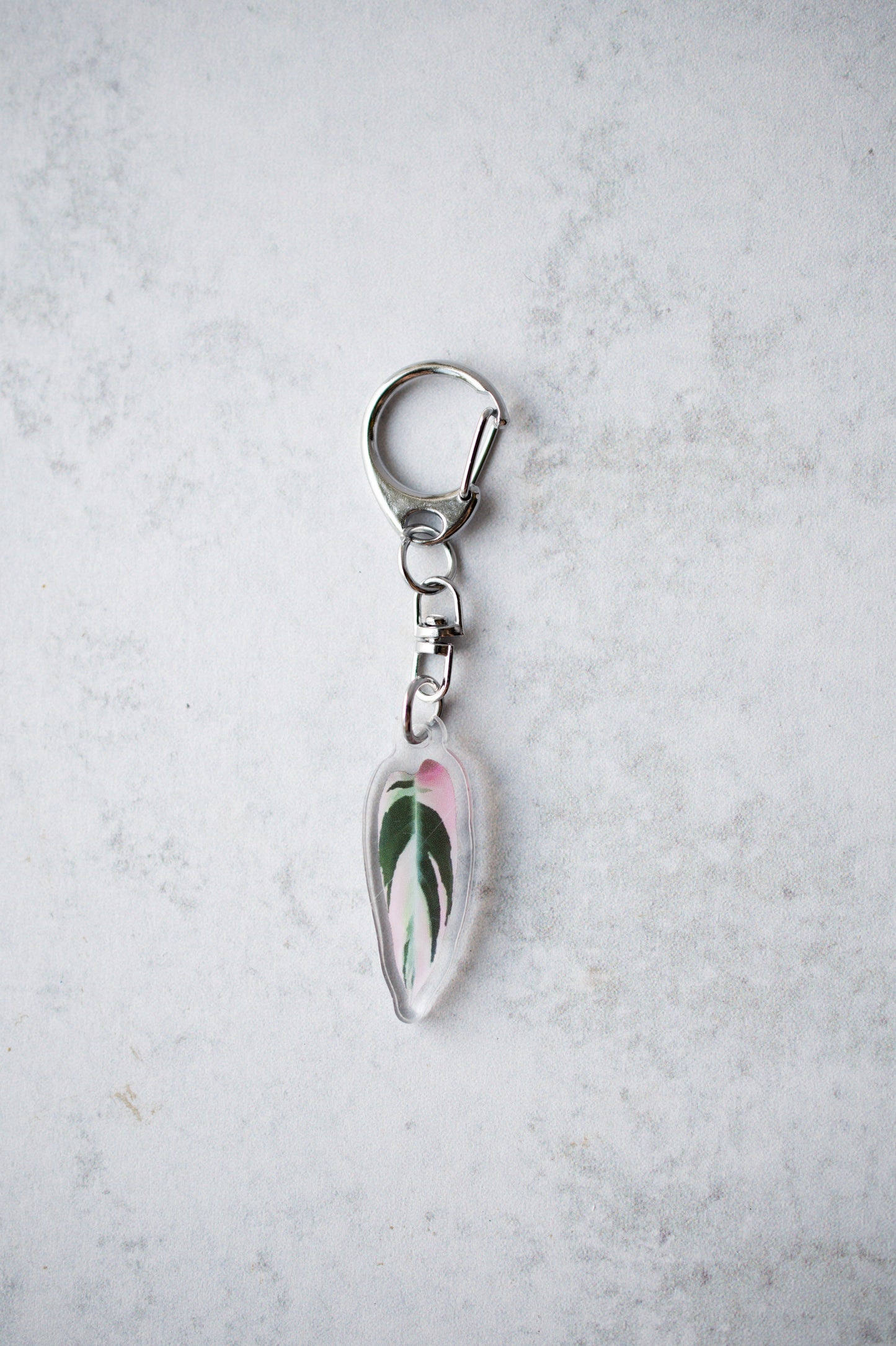 NEW Acrylic Mini Leaf Keychains