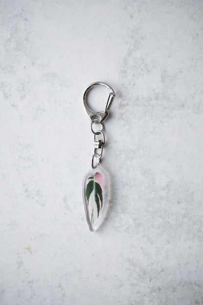 NEW Acrylic Mini Leaf Keychains