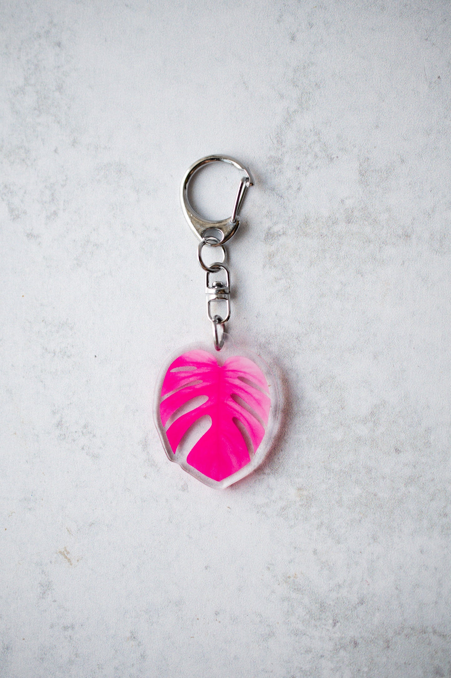 NEW Acrylic Mini Leaf Keychains