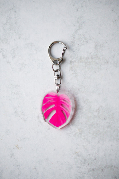NEW Acrylic Mini Leaf Keychains