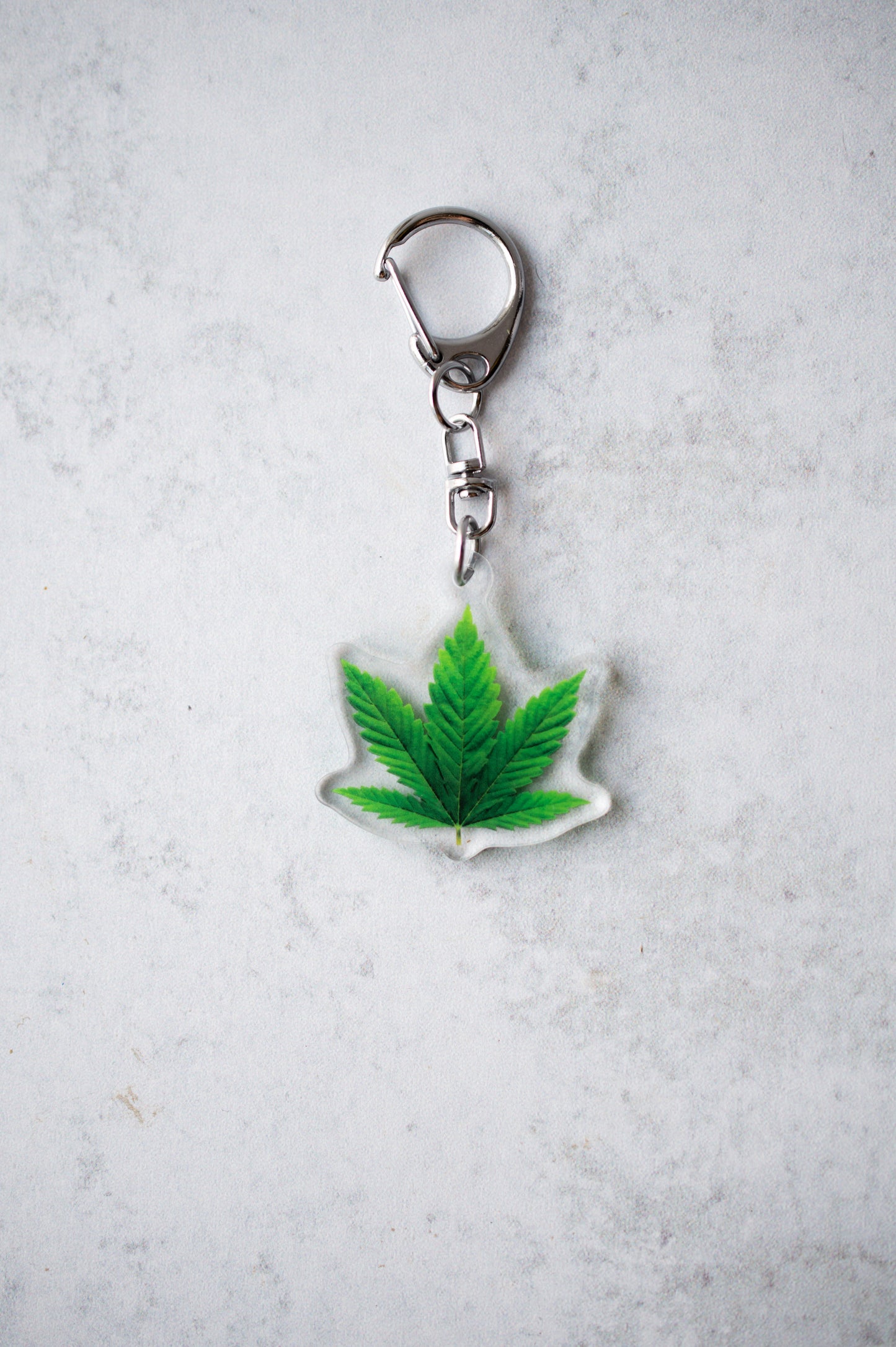 NEW Acrylic Mini Leaf Keychains