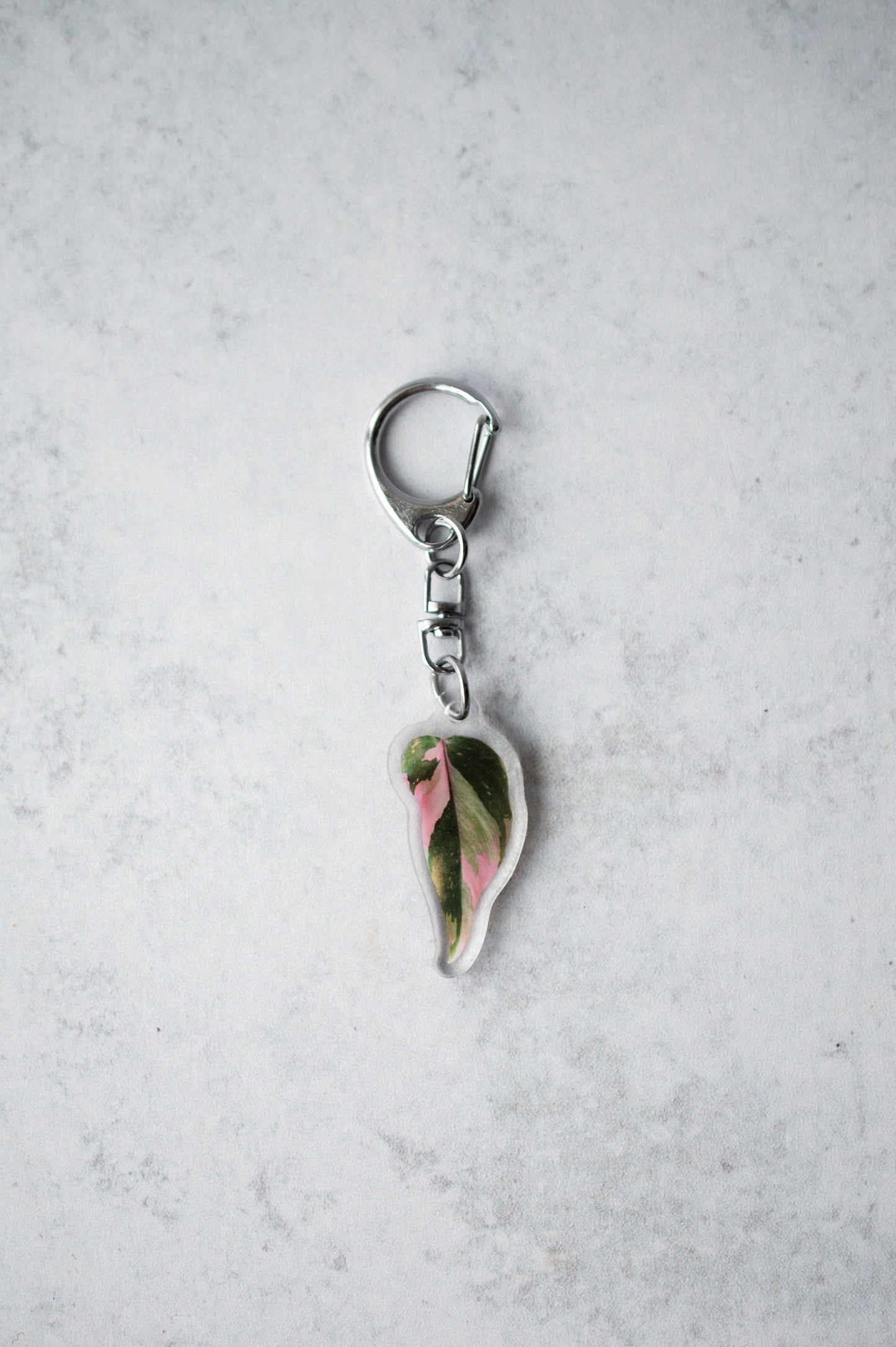 NEW Acrylic Mini Leaf Keychains