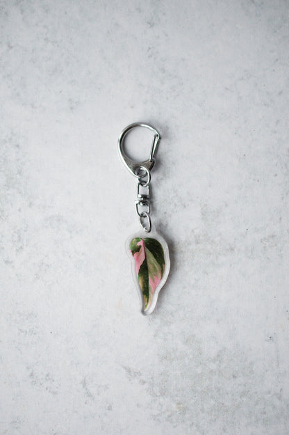 NEW Acrylic Mini Leaf Keychains