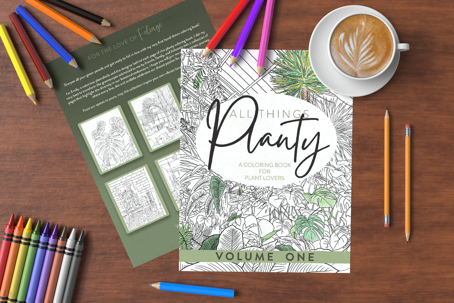 All Things Planty - A Coloring Book for Plant Lovers, Vol 1.