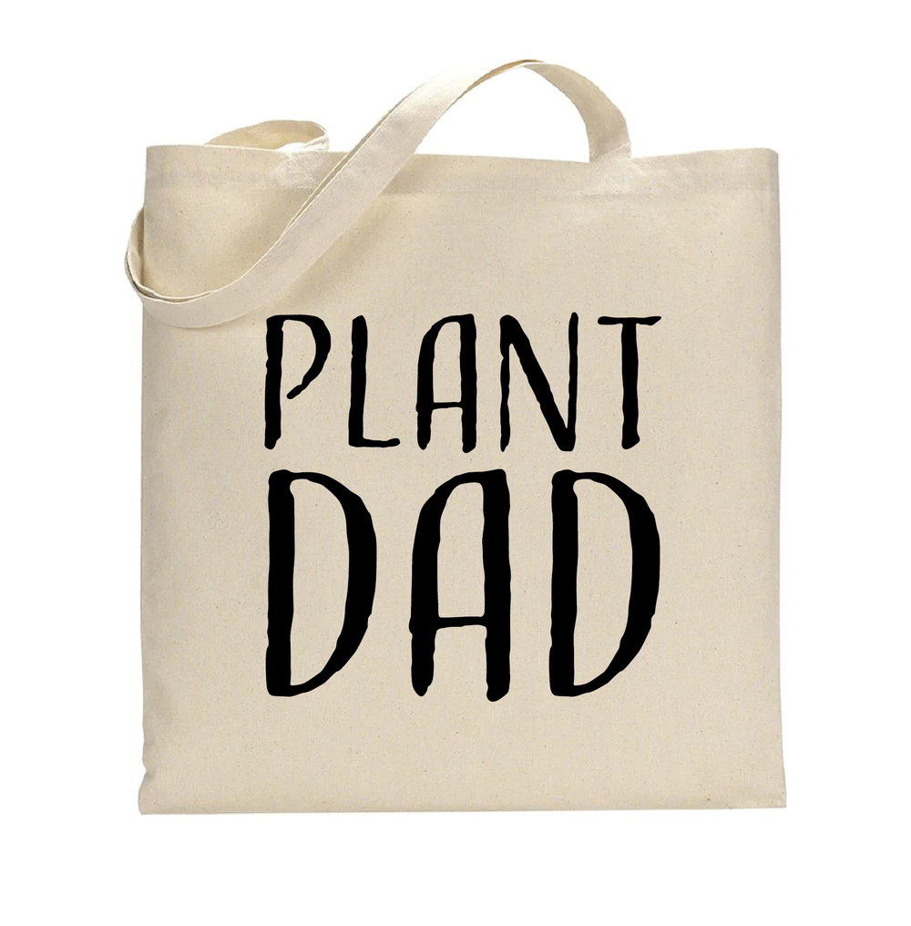 Plant Dad Cotton Canvas Tote Bag
