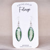Aglaonema "Silver Bay" Plant Earrings | Leaf Earrings