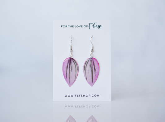 Tradescantia Nanouk Earrings | Leaf Earrings | Plant Earrings