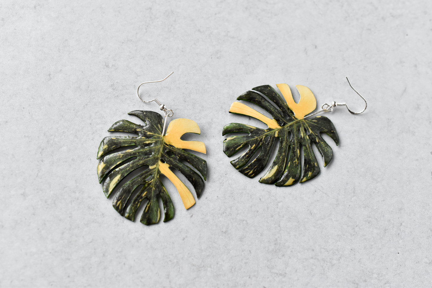 Monstera Thai Constellation Plant Earrings | Leaf Earrings