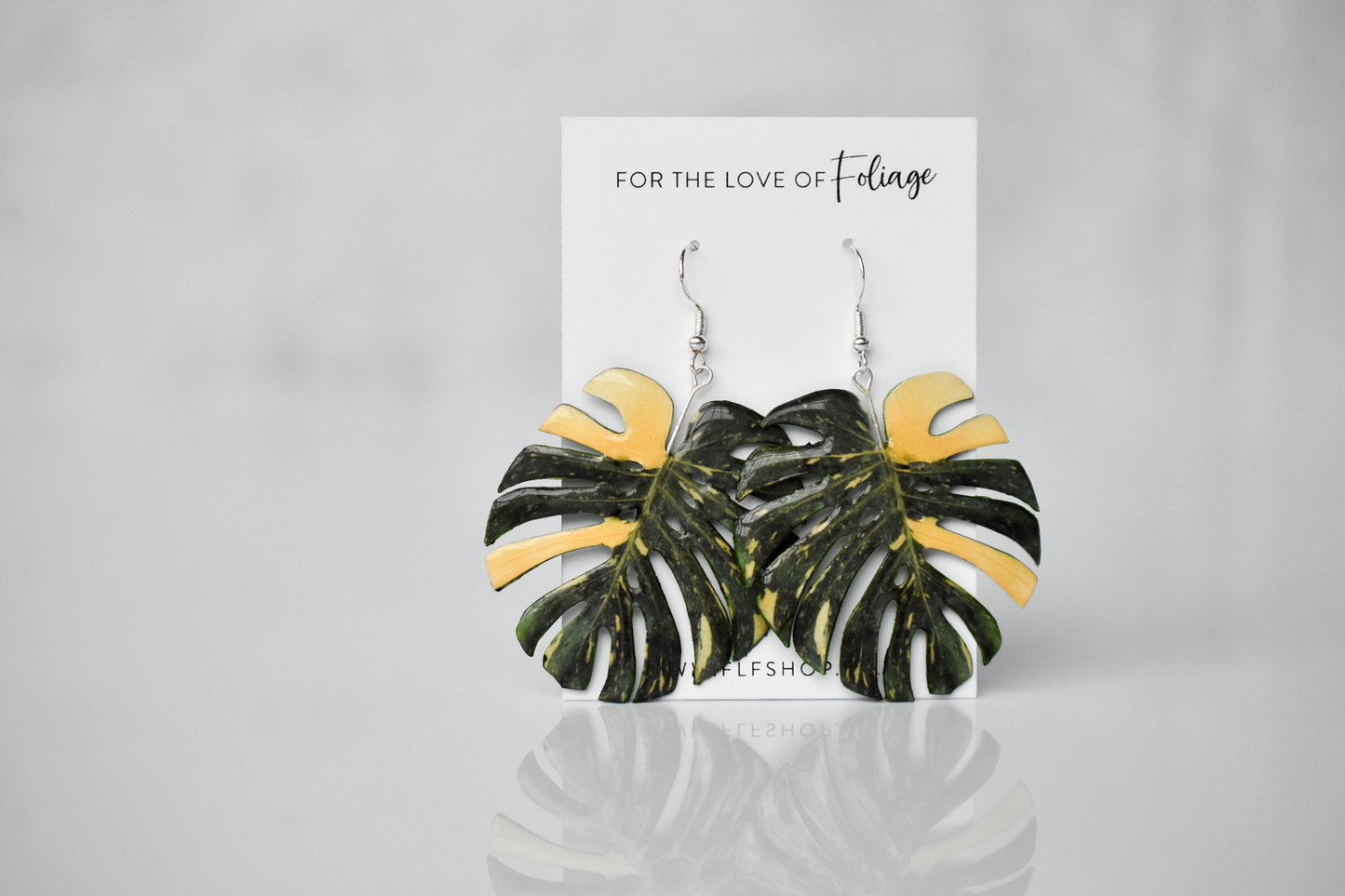 Monstera Thai Constellation Plant Earrings | Leaf Earrings