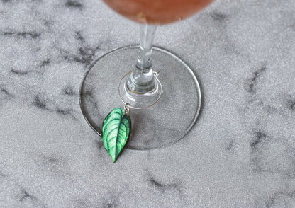 Monstera Wine Glass Charms (3pk)