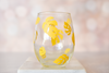 Mini Monstera Leaf 15oz Stemless Wine Glass