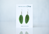 Calathea Zebrina Plant Earrings | Leaf Earrings