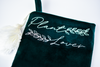 Plant Lover Emerald Green Velvet Christmas Stocking with Tassel