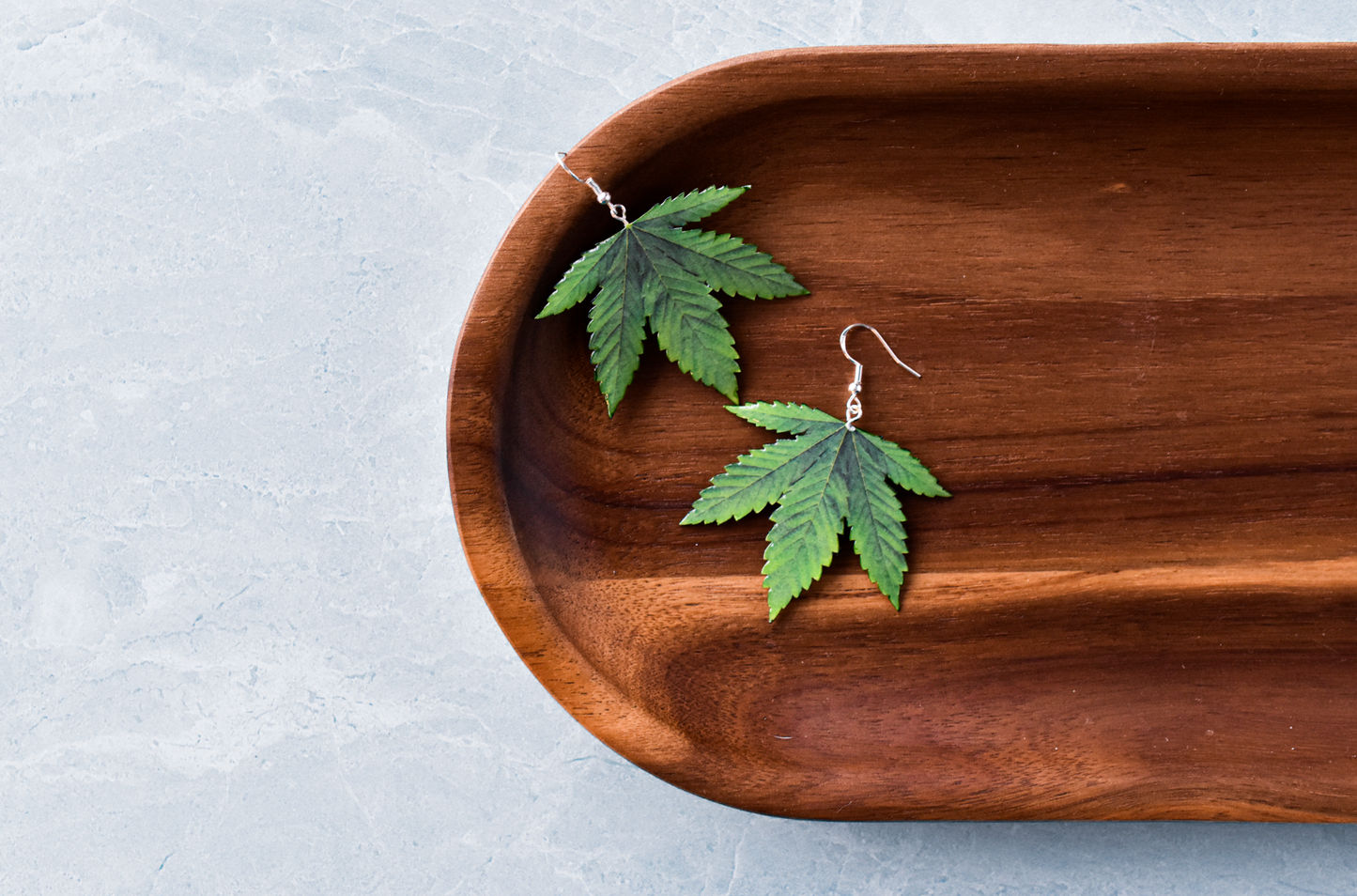 Marijuana Leaf Plant Earrings | Pot Leaf Earrings | 420 Earrings | Cannabis Earrings