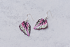 Rex Begonia "Salsa" Plant Earrings | Leaf Earrings