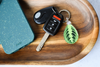 Maranta Lemon Lime Acrylic Leaf Keychain