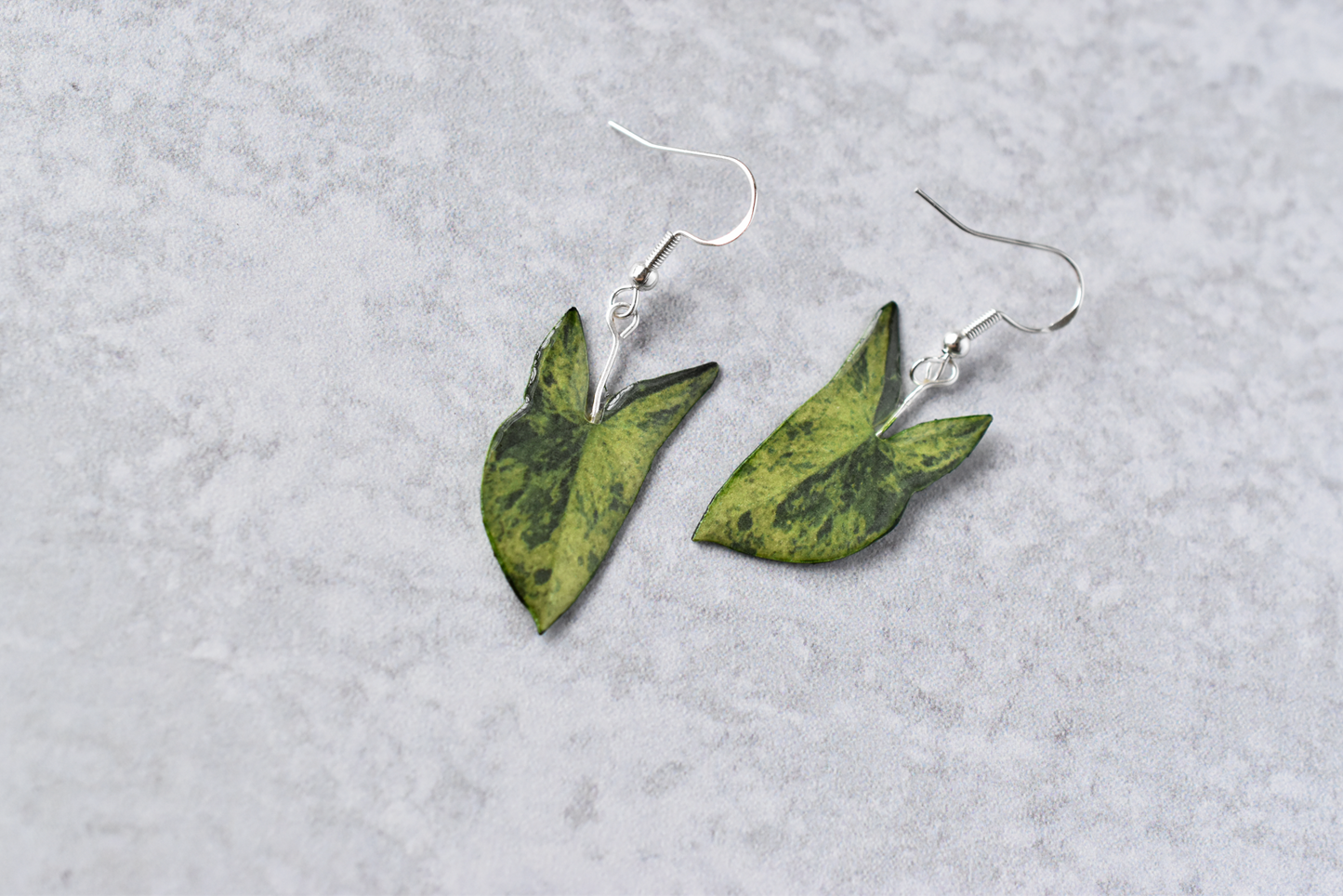 Syngonium Mojito Plant Earrings | Leaf Earrings
