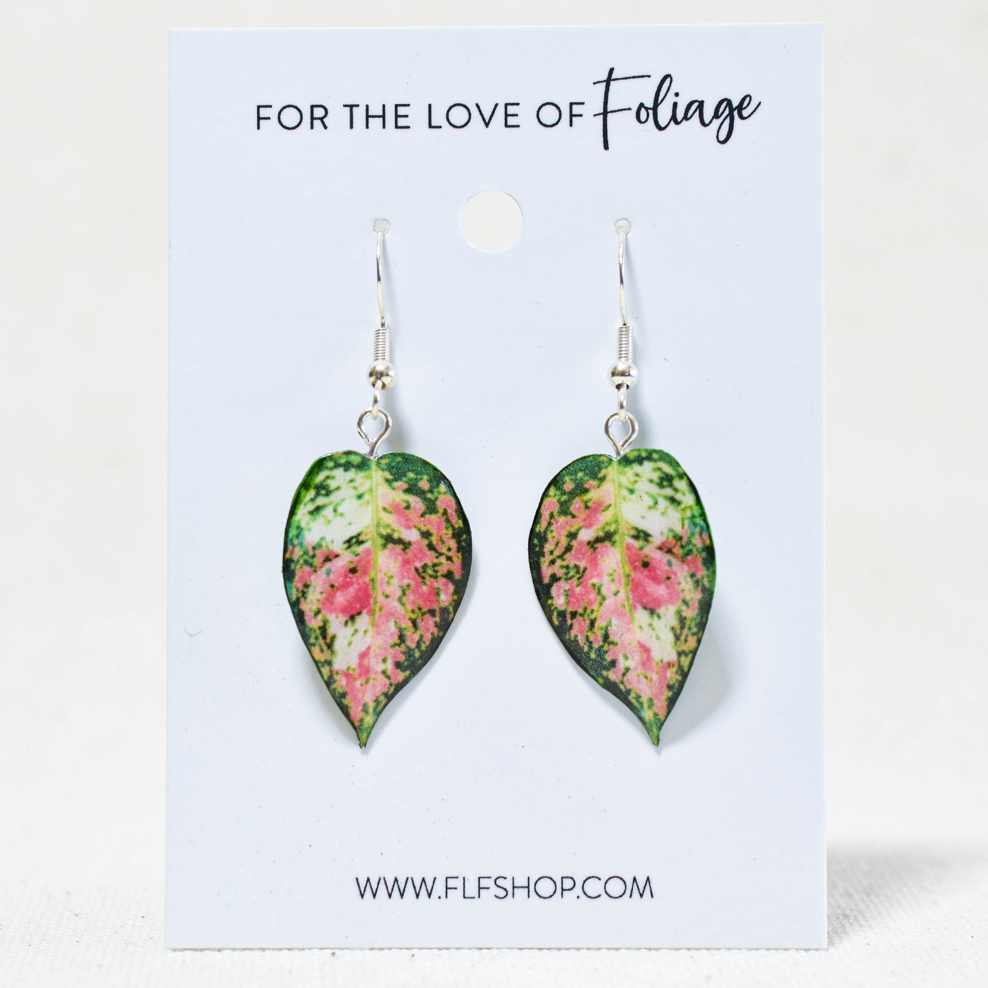 favonian aglaonema Aglaonema Favonian Plant Earrings
