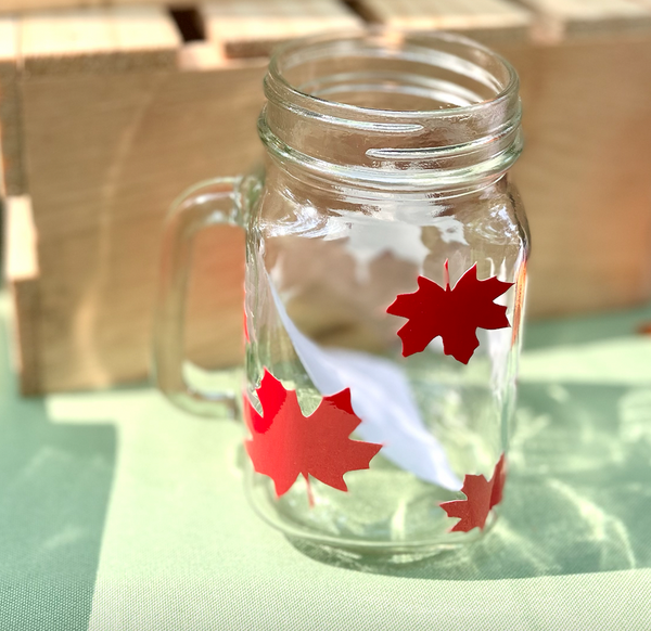 HOT Fall Color Changing Maple Leaf Mason Jar Mug