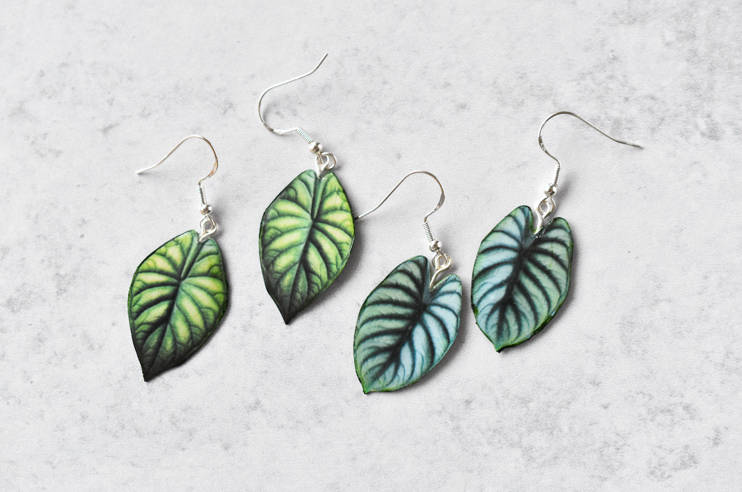 Alocasia Dragon Scale Plant Earrings | Leaf Earrings
