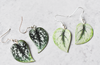 Scindapsus Pictus "Exotica" Plant Earrings | Leaf Earrings