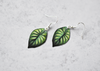 Alocasia Dragon Scale Plant Earrings | Leaf Earrings