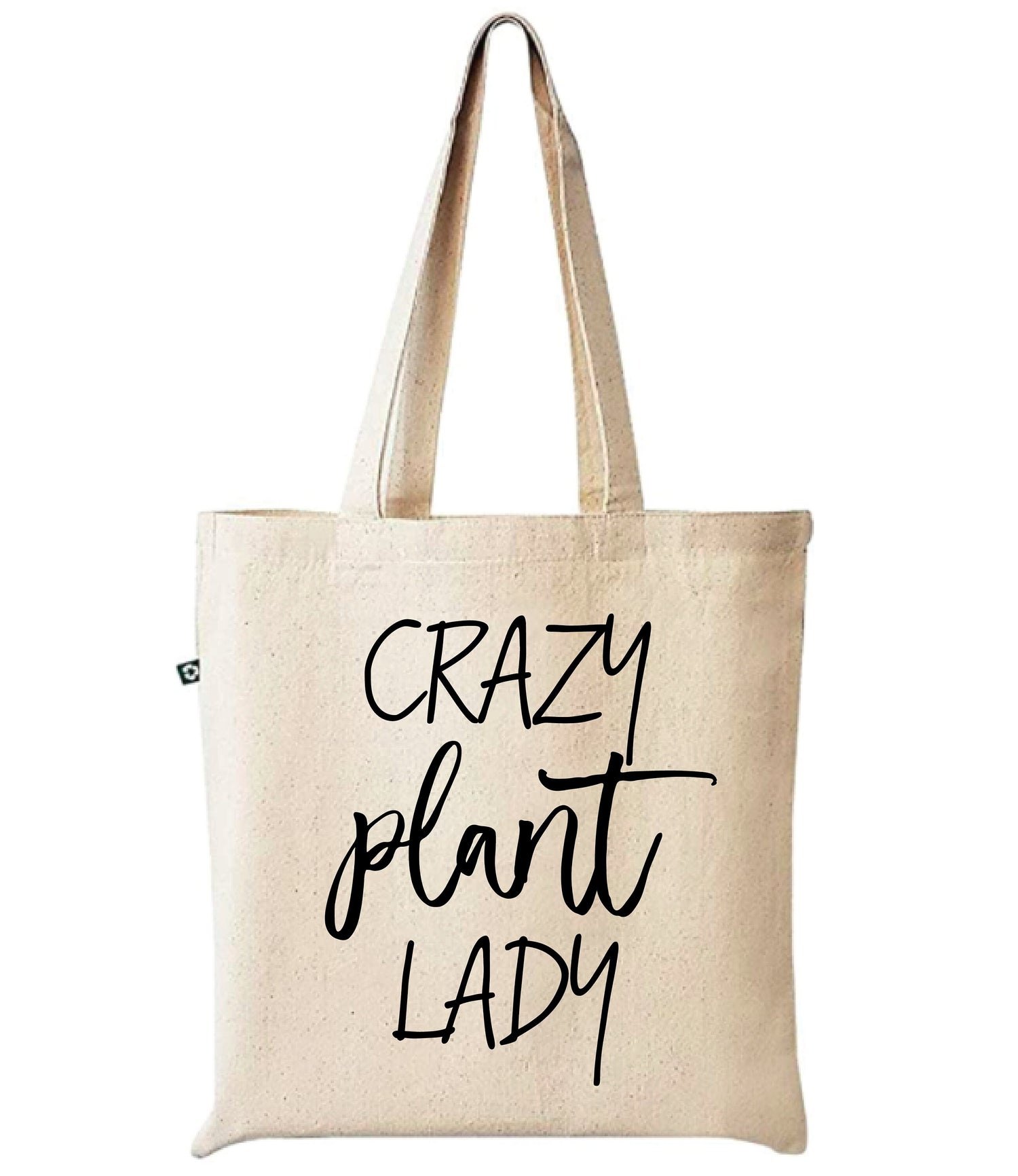 Crazy Plant Lady Recycled Cotton Canvas Tote Bag
