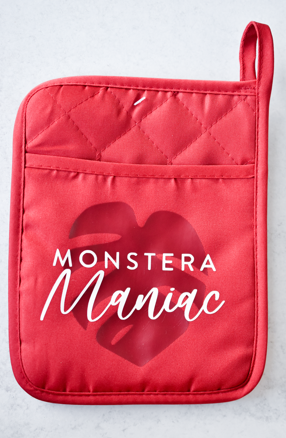 Monstera Maniac Red Oven Pot Mit