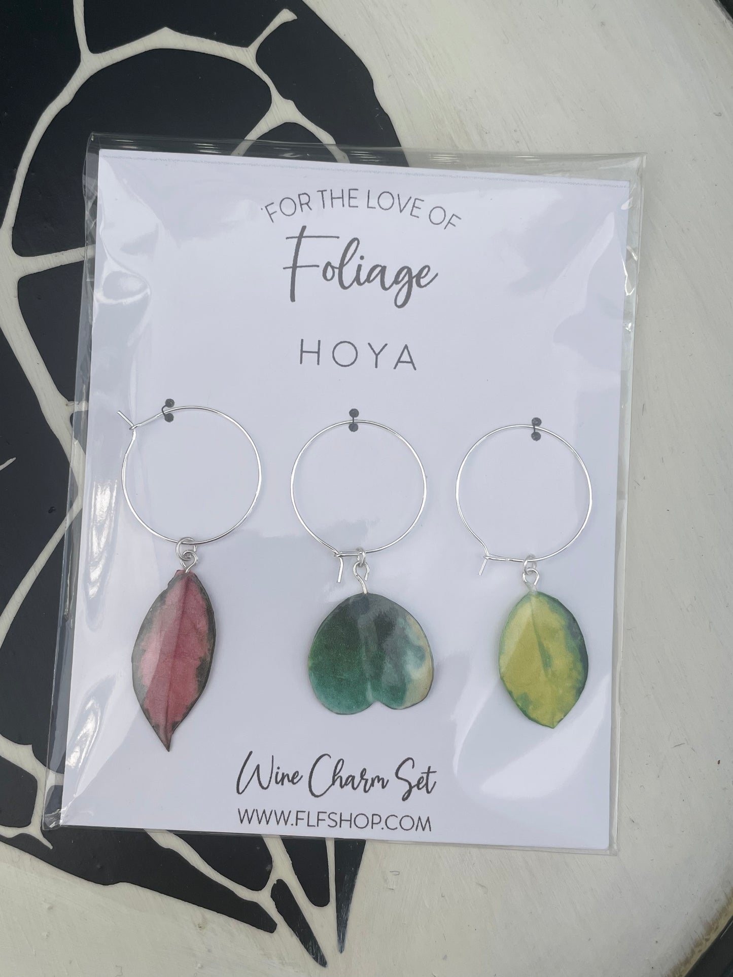 Hoya Wine Glass Charms (3pk)