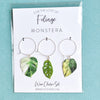 Monstera Wine Glass Charms (3pk)